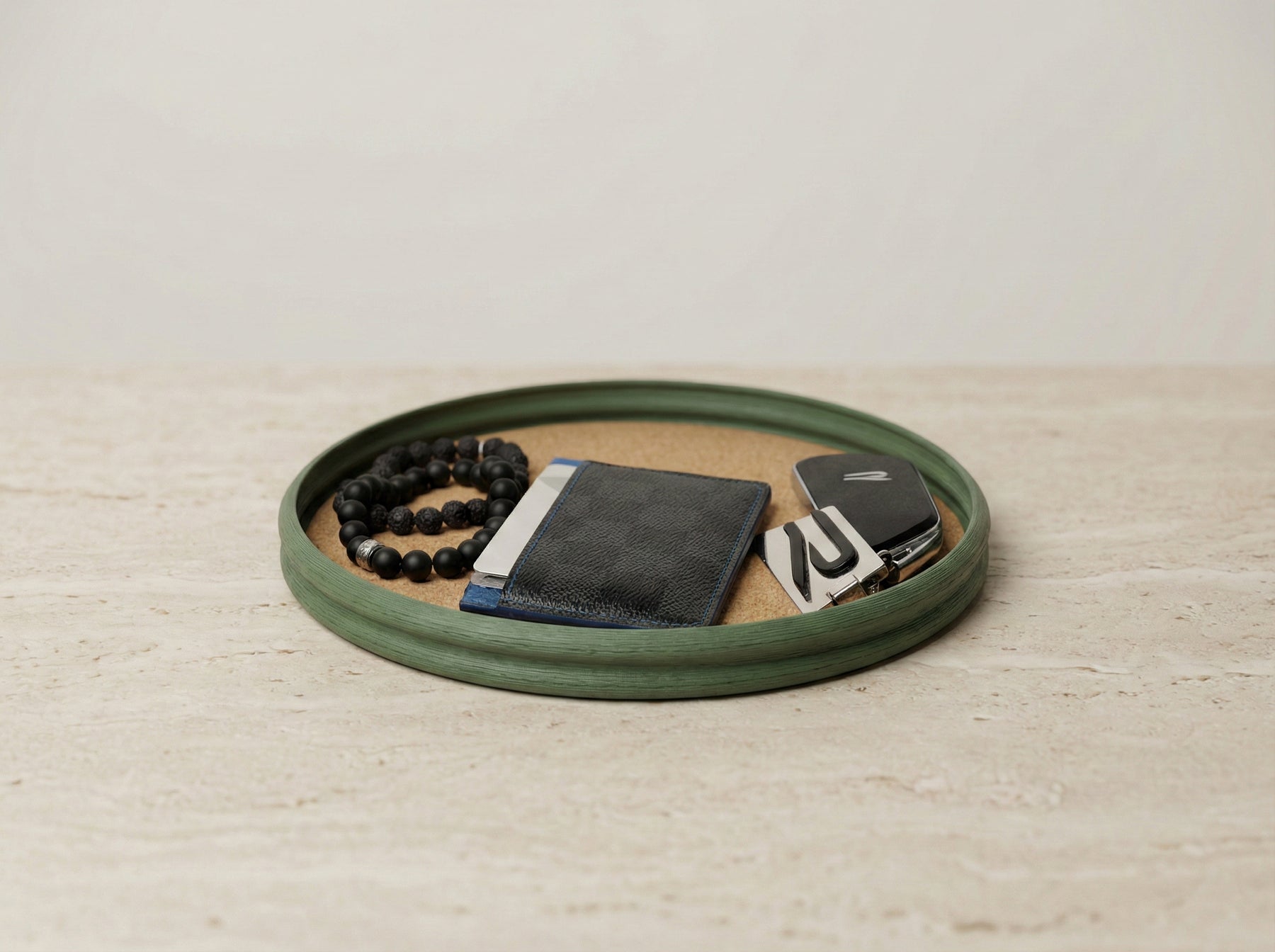 Cloudy Tray – Organizer Tablett mit Kork-Inlay